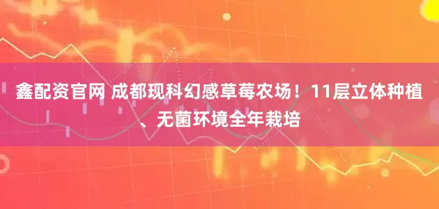 鑫配资官网 成都现科幻感草莓农场！11层立体种植、无菌环境全年栽培